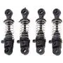 dailymall 4Pcs Shock Absorber Black Plastic for 1/24 Wltoys RC Truck Upgrade Parts dailymall 4Pcs Shock Absorber Black Plastic for 1/24 Wltoys RC Truck Upgrade Parts