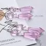 20 Pieces Chandelier Icicle Crystal U-Drop Prisms Lamp Parts Glass Pendants Beads for Wedding, Party or Holiday Decoration, 37mm, Purple 20 Pieces Chandelier Icicle Crystal U-Drop Prisms Lamp Parts Glass Pendants Beads for Wedding, Party or Holiday Decoration, 37mm, Purple