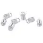 BronaGrand 150pcs Antiqued Brass Silver Crimp Fasteners Leather Cord Ends Caps Necklace Clasp Jewelry Parts 9x5mm BronaGrand 150pcs Antiqued Brass Silver Crimp Fasteners Leather Cord Ends Caps Necklace Clasp Jewelry Parts 9x5mm