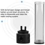 Water Cooling Tank, 190mm / 240mm / 300mm / 400mm50mm Diameter POM Cylindrical CPU Water Cooler Reservoir System Heat Sink Kit for PC Computer(240mm)