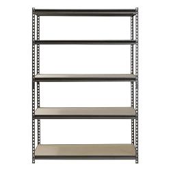 Muscle Rack UR482472PB5PAZ-SV Silver Vein Steel Storage Rack, 5 Adjustable Shelves, 4000 lb. Capacity, 72'' Height x 48'' Width x 24'' Depth