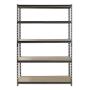 Muscle Rack UR482472PB5PAZ-SV Silver Vein Steel Storage Rack, 5 Adjustable Shelves, 4000 lb. Capacity, 72'' Height x 48'' Width x 24'' Depth