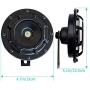 Eletric Car Horn Kit 12V Super Loud High Tone and Low Tone Metal Twin with Black Protective Grill Works on Any 12 Volt Vehicle Horn Including Cars, Trucks, Vans, Motorcycles, Buses, Buses,Boats
