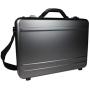 World Traveler European-Style Gun Metal Aluminum Laptop Attache Case, Silver, One Size