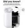 elago Upgraded AirPods Dust Guard (Gold, 1 Set) – Dust-Proof Film, Luxurious Looking, Must Watch Easy Installation Video, Chromium Plating, Protect AirPods from Metal Shavings [US Patent Registered]
