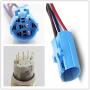 Viping Car Horn Button 12V 16mm LED On/Off Switch Momentary Button Reset Switch Dedicated Connector Switch Power Metal Toggle Switch Car RVTruck Boat Motorcycle DIY Switch LED Red self-locking 2 pack