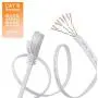 Cat 6 Ethernet Cable 50 ft White - Flat Internet Network Lan patch cords – Solid Cat6 High Speed Computer wire With clips& Snagless Rj45 Connectors for Router, modem – faster than Cat5e/Cat5 - 50 feet Cat 6 Ethernet Cable 50 ft White - Flat Internet Network Lan patch cords – Solid Cat6 High Speed Computer wire With clips& Snagless Rj45 Connectors for Router, modem – faster than Cat5e/Cat5 - 50 feet