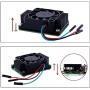 GeeekPi Aluminum Alloy Heatsink with PWM Fan for Raspberry Pi Compute Module 4, Passive Cooling Radiator with Speed Control Fan for Raspberry Pi CM4 Motherboard