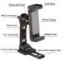 Metal Phone Tripod Mount with Cold Shoe,Woohoto 360 Phone Tripod Holder Adapter,Desktop Cell Phone Stand, Compatible with iPhone 12 Tripod Mount Sumsung Smartphone, Video Live Streaming Rig Metal Phone Tripod Mount with Cold Shoe,Woohoto 360 Phone Tripod Holder Adapter,Desktop Cell Phone Stand, Compatible with iPhone 12 Tripod Mount Sumsung Smartphone, Video Live Streaming Rig