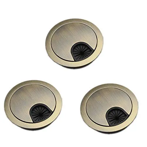 Bosidetool 3 Pcs Metal Cable Grommet, Zinc Alloy Desk Table Grommet Cable Cord Hole Cover for Home and Office, Fits 2.08 inch Hole (53mm Bronze) Bosidetool 3 Pcs Metal Cable Grommet, Zinc Alloy Desk Table Grommet Cable Cord Hole Cover for Home and Office, Fits 2.08 inch Hole (53mm Bronze)