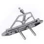 RC Car Bumper, CNC Metal RC Car Front Rear Bumper with Spare Tire Carrier for Axial SCX10 SCX10 II Replacement Parts