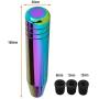 Lunsom Aluminum Alloy Shifter Knob Long Weighted Gear Stick Lever Shift Head Car Metal Shifting Handle with Adapters Fit Most Automatic Manual Transmission Vehicle (Multicolor)