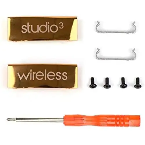Studio 3 Wireless Metal Folding Hinge Repair Parts Kit/Metal Connector for Studio 3 Wireless Over-Ear Headphones (Rose Gold)