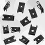 Rustark 225 Pcs 6 Size SAE U-nut Clip Assortment Auto Car Speed Nuts Fastener with Store Box for Dash Door Panel Interior