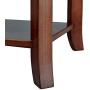 MUSEHOMEINC Classic Wood 3-Tier Nightstand with Storage Shelf and Drawer for Bedroom or Living Room/Round Metal Knobs/Heritage Collection Furniture/End Table/Side Table, Espresso Finish