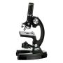 AMSCOPE-KIDS M30-ABS-KT1 Beginner Microscope Kit, LED and Mirror Illumination, 120x - 1200x Six Magnifications, Metal Frame and Base, Includes 48-Piece Accessory Set and Case,Black