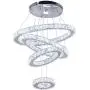 Dixun Crystal Chandeliers Modern LED 4 Rings Pendant Light Adjustable Stainless Steel Ceiling Light Fixture for Living Room Dining Room Bedroom (Cool White) Dixun Crystal Chandeliers Modern LED 4 Rings Pendant Light Adjustable Stainless Steel Ceiling Light Fixture for Living Room Dining Room Bedroom (Cool White)