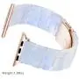 YGTIECS Resin Apple Watch Band Compatible with Apple Watch 42mm/44mm, top Resin Combine with Stainless Steel Connector for iwatch Band Series 6 5 4 3 2 1-Phantom Blue YGTIECS Resin Apple Watch Band Compatible with Apple Watch 42mm/44mm, top Resin Combine with Stainless Steel Connector for iwatch Band Series 6 5 4 3 2 1-Phantom Blue