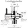 SOMDARHK T-adapter with Shut off Valve, T Adapter Bidet, Bidet Valve Adapter for toilet sprayer with Bidet T Adapter
