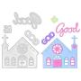 Cutting Dies Metal, Angel and Church Embossing Stencils for DIY Scrapbooking Photo Album Decorative DIY Paper Cards Making Gift, Greeting Metallic Die Cut