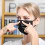 DIOLV Disposable Face Mask Adult 3 Layer Filtration, Mens Breathable Protection Facemask Safety Dust Filter Womens Protective Facial Masks for Indoor Outdoor 50Pcs/Pack, Earloop Black