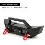 Tbest RC Car Bumper, Metal Front Rear Bumper Spare Parts for SCX10 TRX4 D90 1/10 RC Car