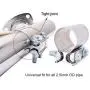 EVIL ENERGY 2.5 Inch 2 1/2 Butt Joint Exhaust Band Clamp Sleeve Stainless Steel 2pcs EVIL ENERGY 2.5 Inch 2 1/2 Butt Joint Exhaust Band Clamp Sleeve Stainless Steel 2pcs