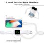 lifeegrn Update Version Smart iWatch Charger Wireless USB 5.0 ft/1.5 m Charging Cable for Apple Watch Series SE/6/5/4/3/2/1 iOS 6.0 & iPhone 12/11/Pro/Max/XR/XS/XS Max/X&iPad Series