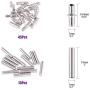 Swpeet 120Pcs 4 Styles Shelf Pins Kit, Top Quality Nickel Plated Shelf Bracket Pegs Cabinet Furniture Shelf Pins Support for Shelf Holes on Cabinets, Entertainment Centers