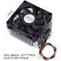 12V CPU Cooling Fan Cooler, Extruded Aluminum Heatsink CPU Cooler Hydraulic Bearing 2.8W 2200RPM High Speed 7015 Silent Quick Heat Dissipation Fan,for AMD,for AMD AM2 AM3 AM3+ FM1 FM2 FM2+