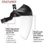 Lincoln Electric OMNIShield Professional Face Shield | High Density Clear Lens | Premium Headgear | K3750-1