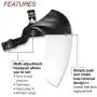 Lincoln Electric OMNIShield Professional Face Shield | High Density Clear Lens | Premium Headgear | K3750-1