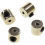 Locking Pin Backs (72) Bulk Metal Pin Keepers Bundled with Storage Case Hickoryville (White)
