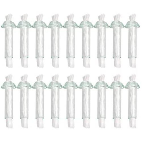 VOSAREA 20pcs Replacement Fiberglass Wicks Fiberglass Candle Wick Glass Tube Wick Holder Fiberglass Tiki Torch Wicks for Oil Lamps, 1.7in