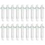 VOSAREA 20pcs Replacement Fiberglass Wicks Fiberglass Candle Wick Glass Tube Wick Holder Fiberglass Tiki Torch Wicks for Oil Lamps, 1.7in