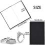 SEVENWELL 2pcs Jewelry Polishing Cleaning Cloth Large 10 x 12 for Sterling Silver Jewelry Gold, Diamond, Platinum, Precious Stones, Coins (Black)