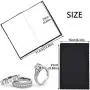 SEVENWELL 2pcs Jewelry Polishing Cleaning Cloth Large 10 x 12 for Sterling Silver Jewelry Gold, Diamond, Platinum, Precious Stones, Coins (Black)