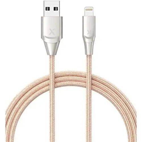 Xcentz iPhone Charger 3ft, MFi Certified Lightning Cable iPhone Charger Cable Metal Connector, Durable Braided Nylon High-Speed Charging Cord for iPhone 11/X/XS Max/XR/8 Plus/7/6/5, iPad, Gold Xcentz iPhone Charger 3ft, MFi Certified Lightning Cable iPhone Charger Cable Metal Connector, Durable Braided Nylon High-Speed Charging Cord for iPhone 11/X/XS Max/XR/8 Plus/7/6/5, iPad, Gold