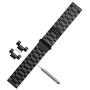 BaiHui 22mm Metal Bands Compatible with Galaxy Watch 3 45mm Bands, Ultra Thin Stainless Steel Watch Bands Replacement Metal Strap for Galaxy Watch 46mm/Galaxy Gear S3 Classic/Frontier - Black
