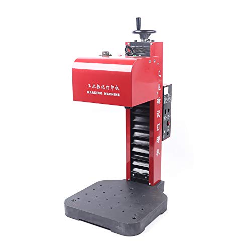 Pneumatic Integrated Dot Peen Metal Marking Machine 120 x 80 mm Pneumatic Metal Marking Machine Tool 110V Pneumatic Dot Peen Marking Machine with High Speed and Deep Marks for Metal Parts