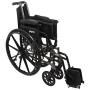 ProBasics Lightweight Wheelchair for Adults with Flip Back Desk Arms and Swing-Away Foot Rests - 16'' x 16'' Seat