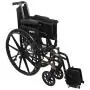 ProBasics Lightweight Wheelchair for Adults with Flip Back Desk Arms and Swing-Away Foot Rests - 16'' x 16'' Seat