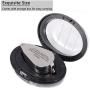 ZHSX 40X Illuminated Jewelers Loupe Magnifier, 2 Pack Full Metal Foldable Jewelry Loop Magnifying Glass with LED Light for Currency Detecting Jewlers Identifying Type Lupe