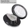 ZHSX 40X Illuminated Jewelers Loupe Magnifier, 2 Pack Full Metal Foldable Jewelry Loop Magnifying Glass with LED Light for Currency Detecting Jewlers Identifying Type Lupe