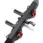 RCLions Metal Rear Bumper with 2 Shackles/Trailer Hitch for TRX4 1/10th RC Crawler Car