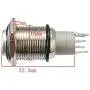 ESUPPORT 12V Car Blue LED Momentary Speaker Push Button Metal Switch