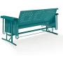 Crosley Bates Sofa Glider Turquoise Gloss