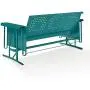 Crosley Bates Sofa Glider Turquoise Gloss Crosley Bates Sofa Glider Turquoise Gloss