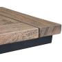 SIMPLIHOME Skyler Solid Mango Wood and Metal 18 inch wide Rectangle Industrial C Side Table in Beach Brown, Fully Assembled, for the Living Room and Bedroom