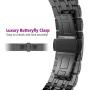 ImmSss Compatible with Apple Watch Bands Series 6 SE 5 4 40mm 44mm / Series 3 2 1 38mm 42mm for Women Men, Black Stainless Steel Band for iWatch Business Replacement Strap